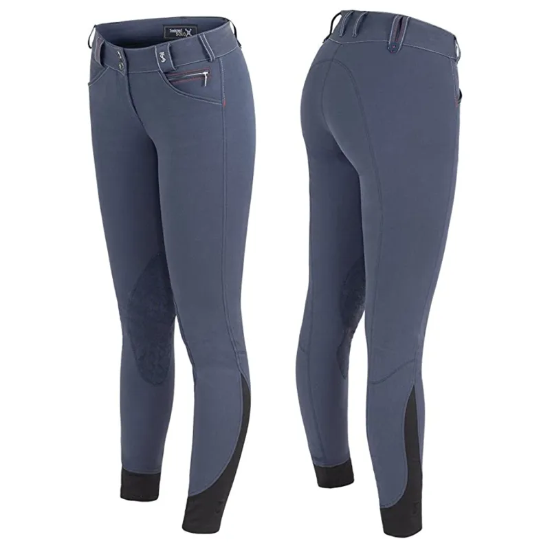 Tredstep Solo Grip Knee Patch Breeches - French Blue